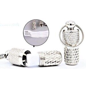 Stainless Steel Pet ID Tags, Collar Pet Name Tag Scroll,  New Silver 1 Unit